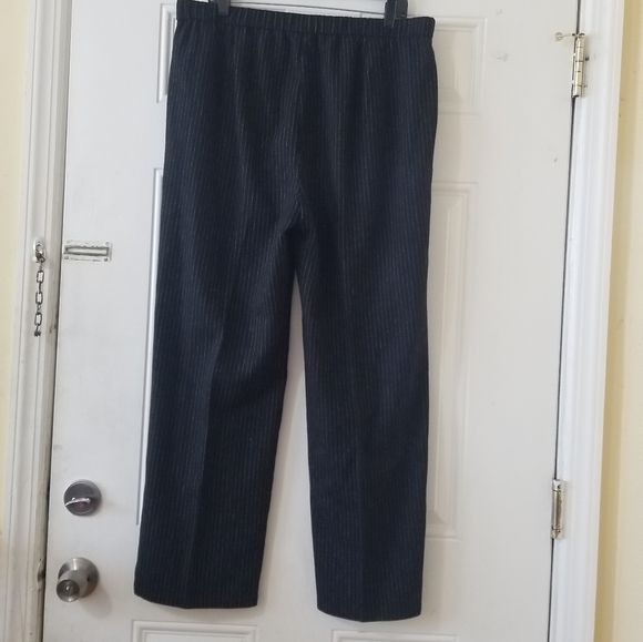 Eileen Fisher Reclaimed Wool Striped Slouchy Pant - Picture 13 of 14